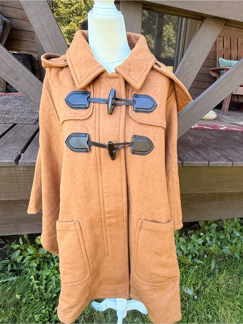 Coach Duffle Cape Coat